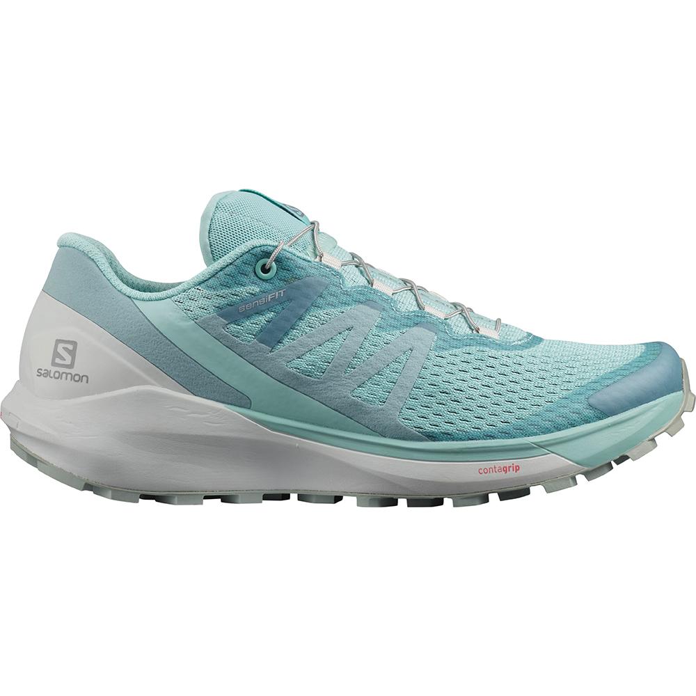 Salomon Singapore Womens Road Running Shoes - SENSE RIDE 4 W Blue | 78096-WDMI